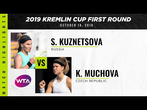Svetlana Kuznetsova vs. Karolina Muchova | 2019 Kremlin Cup First Round | WTA Highlights