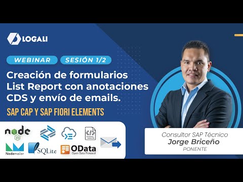 SAP CAP y SAP Fiori Elements - Creación de formularios List Report con anotaciones CDS y envío de emails (Sesión 1/2)