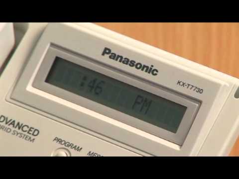 Panasonic kxta kxte time & date