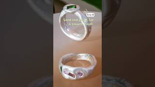 My latest obsession - silver clay💁🏻‍♀️ In just 25 mins, I made my own dazzling ring💍 #silverring