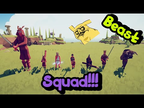 Beast Squad Vs Every 50 Units + Mod Units (Strong Units=3) TABS - Totally Accurate Battle Simulator