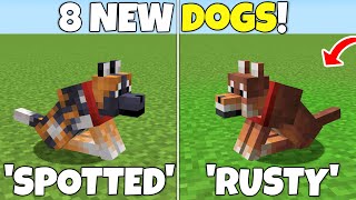 Mojang Added 8 NEW DOG TYPES To Minecraft! Minecraft 1.21 Update Snapshot/Beta