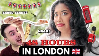 He Made Me Try THIS in London?? 😭🇬🇧 | Cultural Food Swap + 48HR Chaos