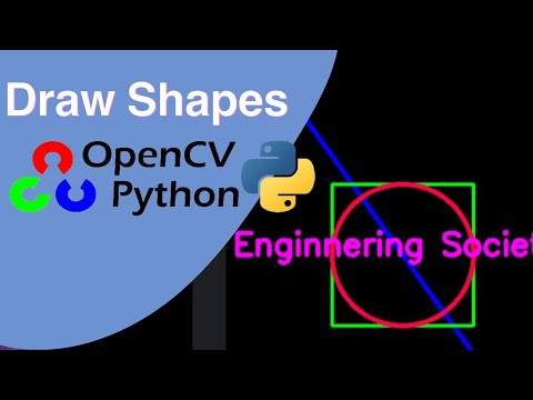 Draw Shapes using open-cv python