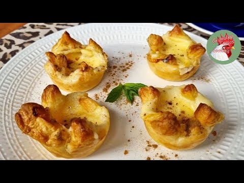 Φωλιές σφολιάτας με κρέμα