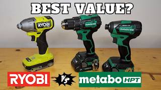 Ryobi vs Metabo HPT - Best VALUE Brushless Drill & Impact Dr