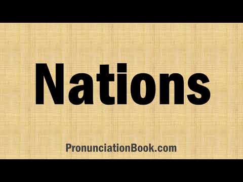 How to Pronounce Nations