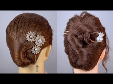 So Quick & Beautiful Low Bun Hairstyle | Very Easy Juda Bun Tutorial