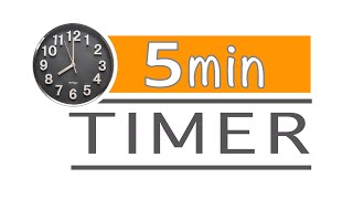 5 min TIMER with Alarm | five  minute Countdown | Stopwatch