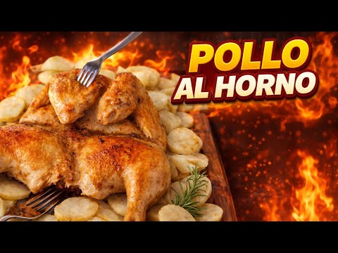 Pollo al Horno con Patatas Doraditas: Receta Fácil y Súper Deliciosa en Casa 
