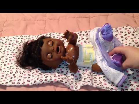 Baby Alive Real Surprises Doll Violet Changing Video with Kmart Ballerina Sleeper Video
