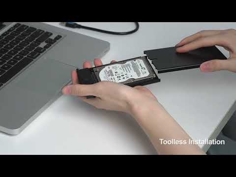 Карман для HDD/SSD Vention 2.5" SATA USB 3.0 Micro-B 5 Гбит/с черная - фото 1 - id-p1945624598