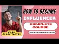 How To Become An Influencer Earn Money Online Video Tutorial Complete Course Information Hub
