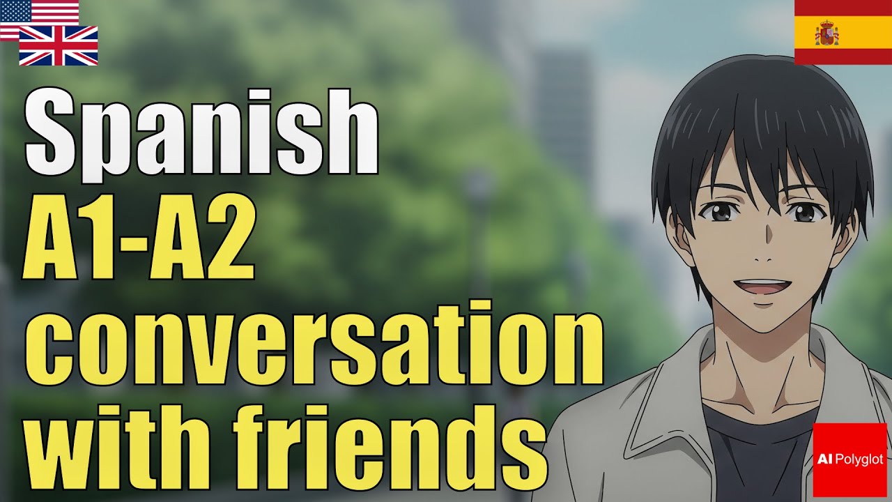 Spanish A1-A2 conversation with friends | Natural Listening | Must-Know