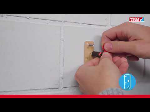 tesa® Rechteckige Klebeschraube für Mauerwerk und Stein (10kg)