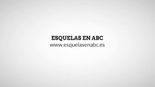 Esquelas ABC - Cómo publicar una esquela en ABC