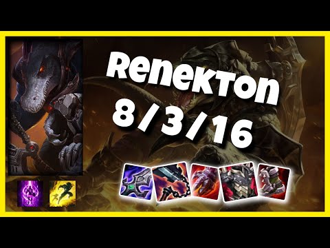 Renekton Top 11.2 Challenger Gameplay S11 (8/3/16) - EU