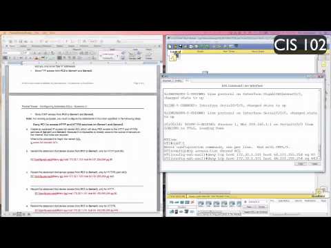 9.3.2.12 Configuring Extended ACLs Scenario 3 Instructions