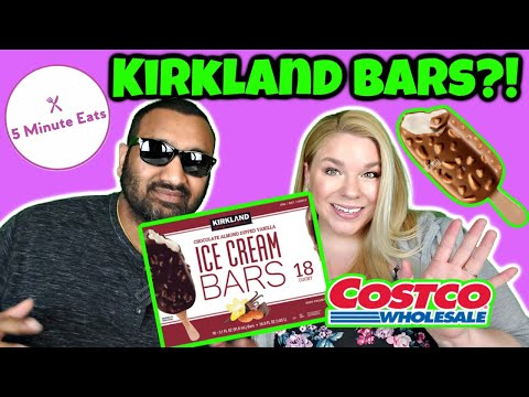 Costco Kirkland Signature Chocolate Almond Dipped Vanilla Ice Cream Bars Review