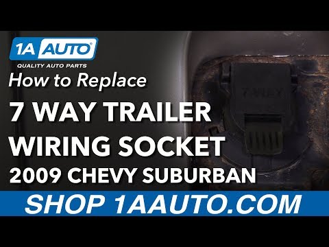 How to Replace 7 Way Trailer Wiring Socket 00-13 Chevrolet Suburban