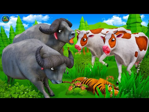 Don't Miss the End! Battle for Territory Supremacy | Cow Tiger Buffalo | Wild Animals Fights
