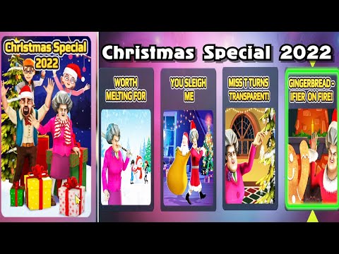 Scary Teacher 3D New Update New Chapter Christmas Special 2022 All levels