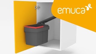 Como instalar um balde do lixo da gama Recycle extraível para porta