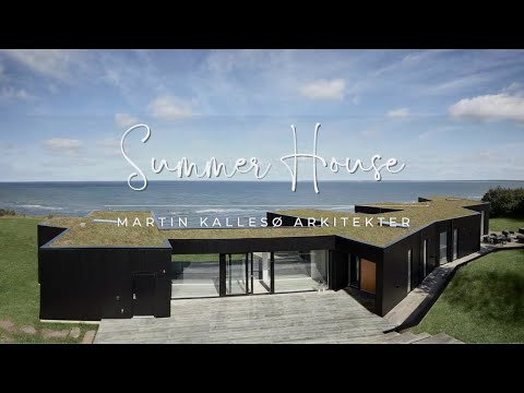 Vertical Facade Home Architecture Design: Summer House by Martin Kallesø Arkitekter