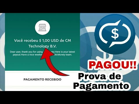 PAGOU!! MCMONEY Ganhe Dinheiro no Paypal Recebendo SMS ( Prova de Pagamento)