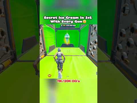 Secret Ice Cream In 1v1 With Every Gun 🤫 2025 #fortnite #gaming #fortnitememes