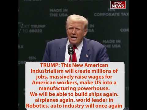 TRUMP: lowest taxes & biggest market but ONLY if make here & hire Americans; Under Kamala no car