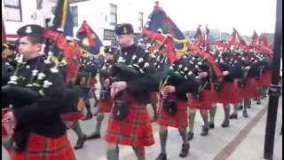 Army Cadet Force and Air Training Corps Pipes and Drums at Dingwall 2014