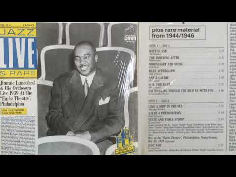 Jimmie Lunceford live @ Earle Theater 1939 - extremely rare!