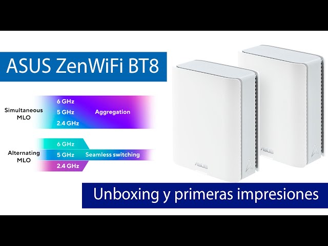 Vídeo relacionado con ASUS ZenWiFi BT8 2-Pack - WiFi 7 Mesh tribanda, 14 Gbps, Dos Puertos 2,5G, Seguridad y Control Parental incluidos, Smart Home Master SSIDs, 4G & 5G Mobile Tethering, Blanco