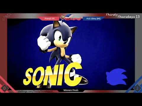 Primal JFK (Yoshi, Marth) vs HLG Ghey (Sonic) - WF