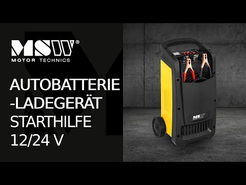 Video - Autobatterie-Ladegerät - Starthilfe - 12/24 V - 70 A - kompakt