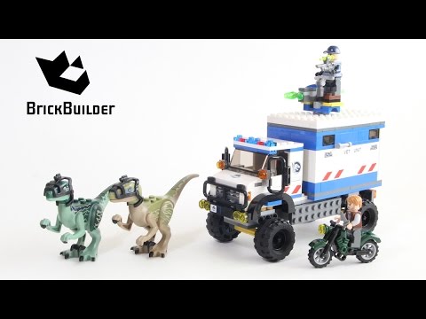 Vidéo LEGO Jurassic World 75917 : La destruction du vélociraptor