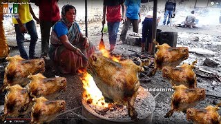 Unseen Video #Goat Head Burning And Cutting