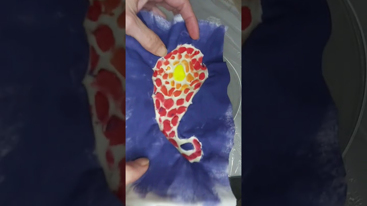 Batik printing the easy way. Great fun for all ages. Use ingredients from your kitchen. No wax.