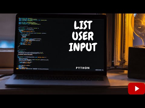 LIST IN PYTHON :USER INPUT