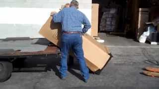 preview picture of video 'Susan loading a Liberty gun safe on a trailer'