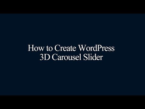 WordPress 3D Carousel