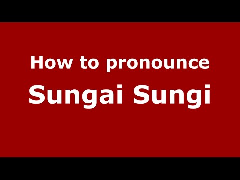 How to pronounce Sungai Sungi (Indonesia/Indonesian) - PronounceNames.com