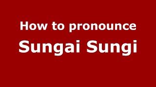 How to pronounce Sungai Sungi