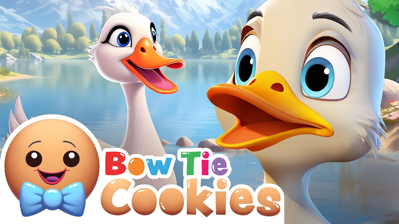 The Ugly Duckling story with Five Little Ducks Song | Bedtime Stories for Toddlers | Bow Tie Cookies