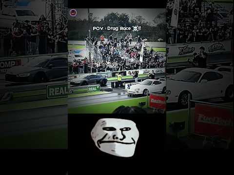 Audi Vs. Supra ☠️ || Drag Race 🤯 - Crazycrhb | #shorts #race