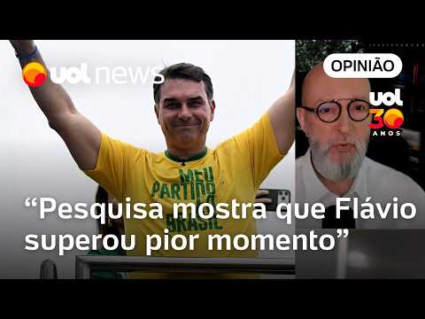 Flávio Bolsonaro superou seu pior momento na campanha e se reaproximou de Lula, diz Josias de Souza