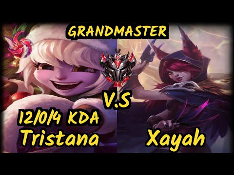 XL Innaxe (TRISTANA) vs XAYAH - 12/0/4 KDA BOTTOM ADC GAMEPLAY - EUW Ranked GRANDMASTER