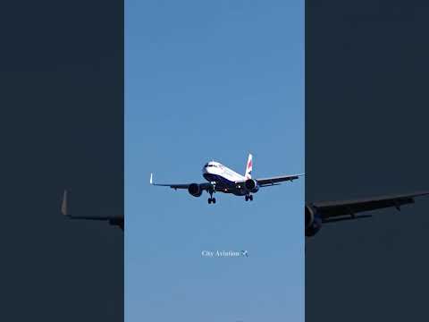 British Airways Airbus A320.  #aviationlovers #airbus320 #fyp #aviation #heathrow #plane #ba
