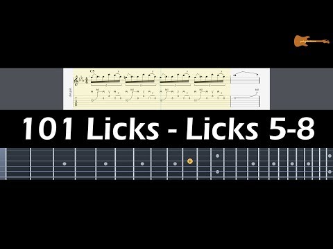 101 Licks - Licks 5-8 (Rock) With Downloadable Tab